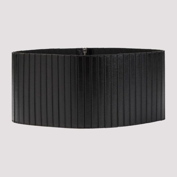 Striped Leather Corset Belt for Women - Spring/Summer '24 - Picture 3 of 3